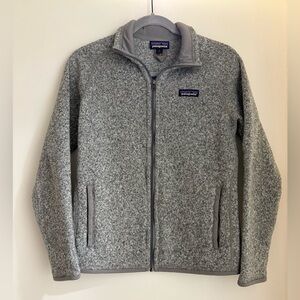 Patagonia Heathered Gray Fleece Jacket